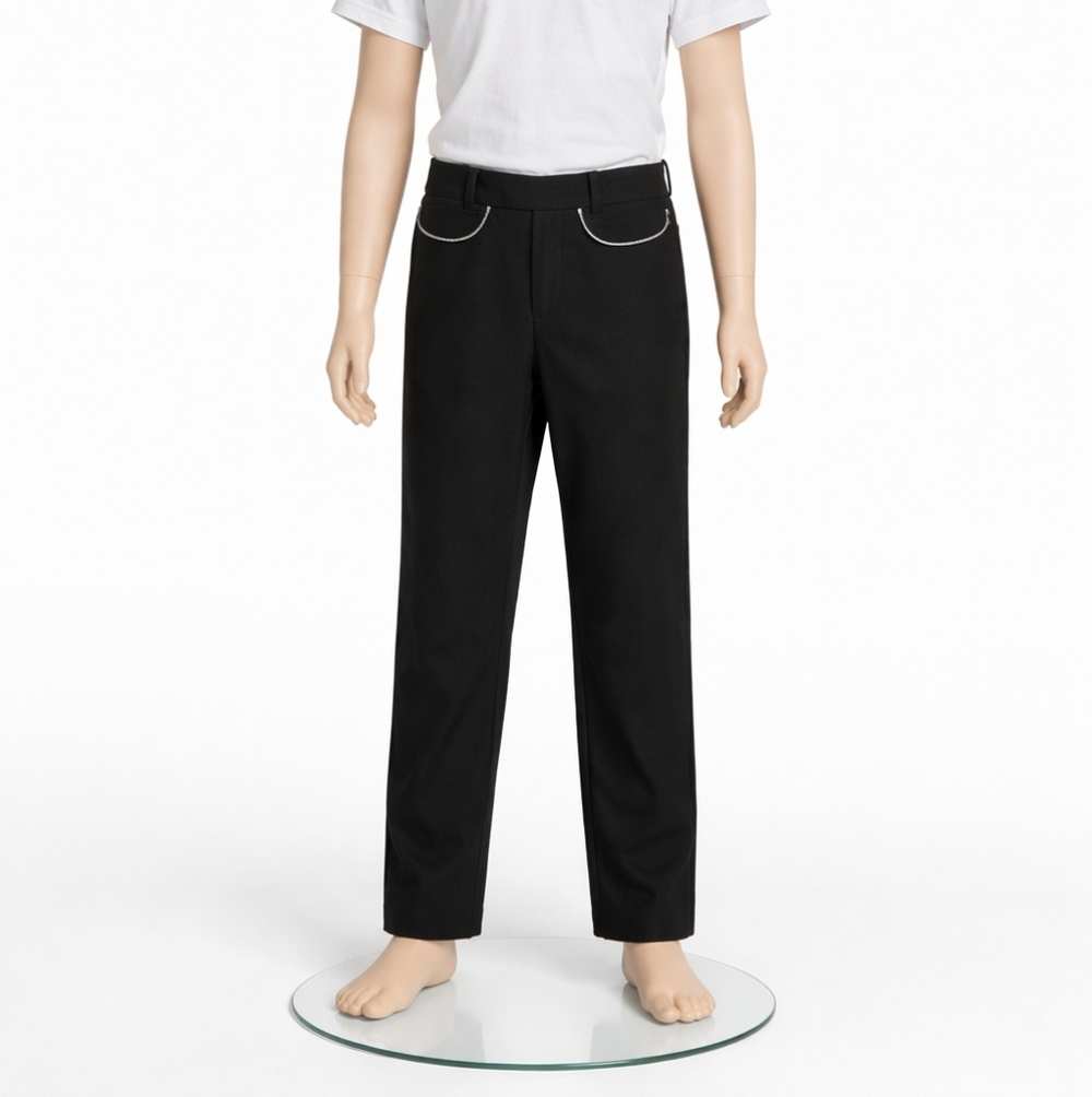 🖤 Zara Kids Black Dress Pants | Size 11–12 | Chain Pocket Detail